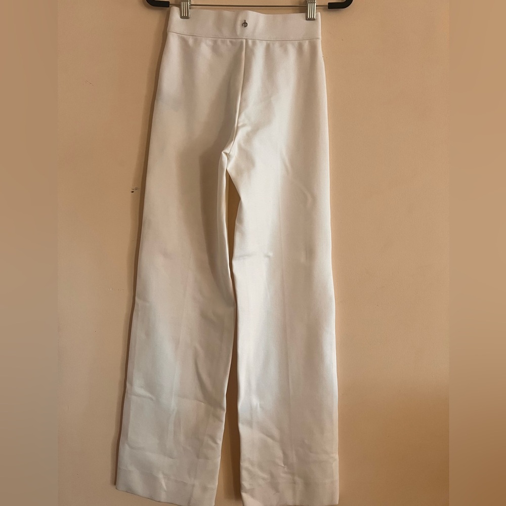 NWT $225 Rag & Bone Ivory Irina Ponte Wide leg Pants Size XXS - Picture 10 of 13